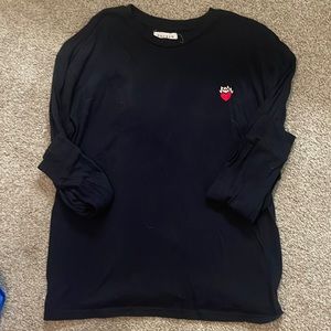 Pacsun Heart on Fire Patch Tee